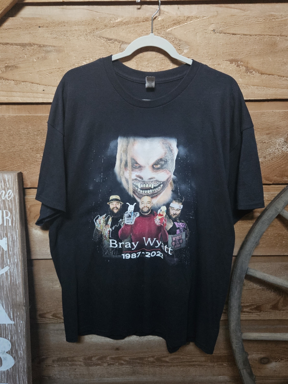 Gildan Black Bray Wyatt Tribute Graphic Tee